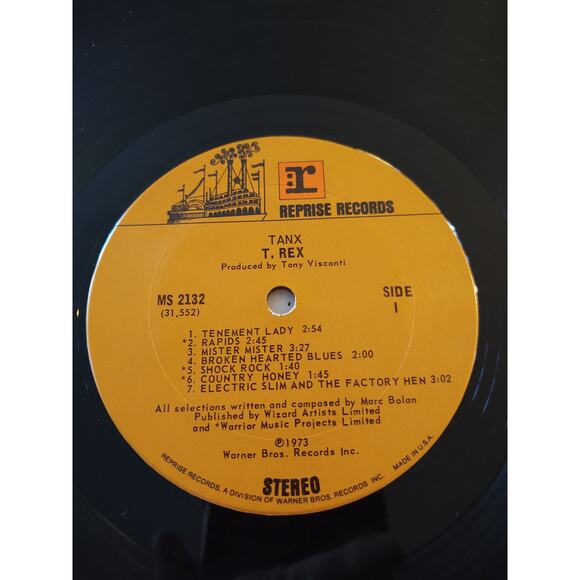 T. Rex – Tanx 1973 Reprise Records MS 2132 Vinyl LP - Picture 9 of 11